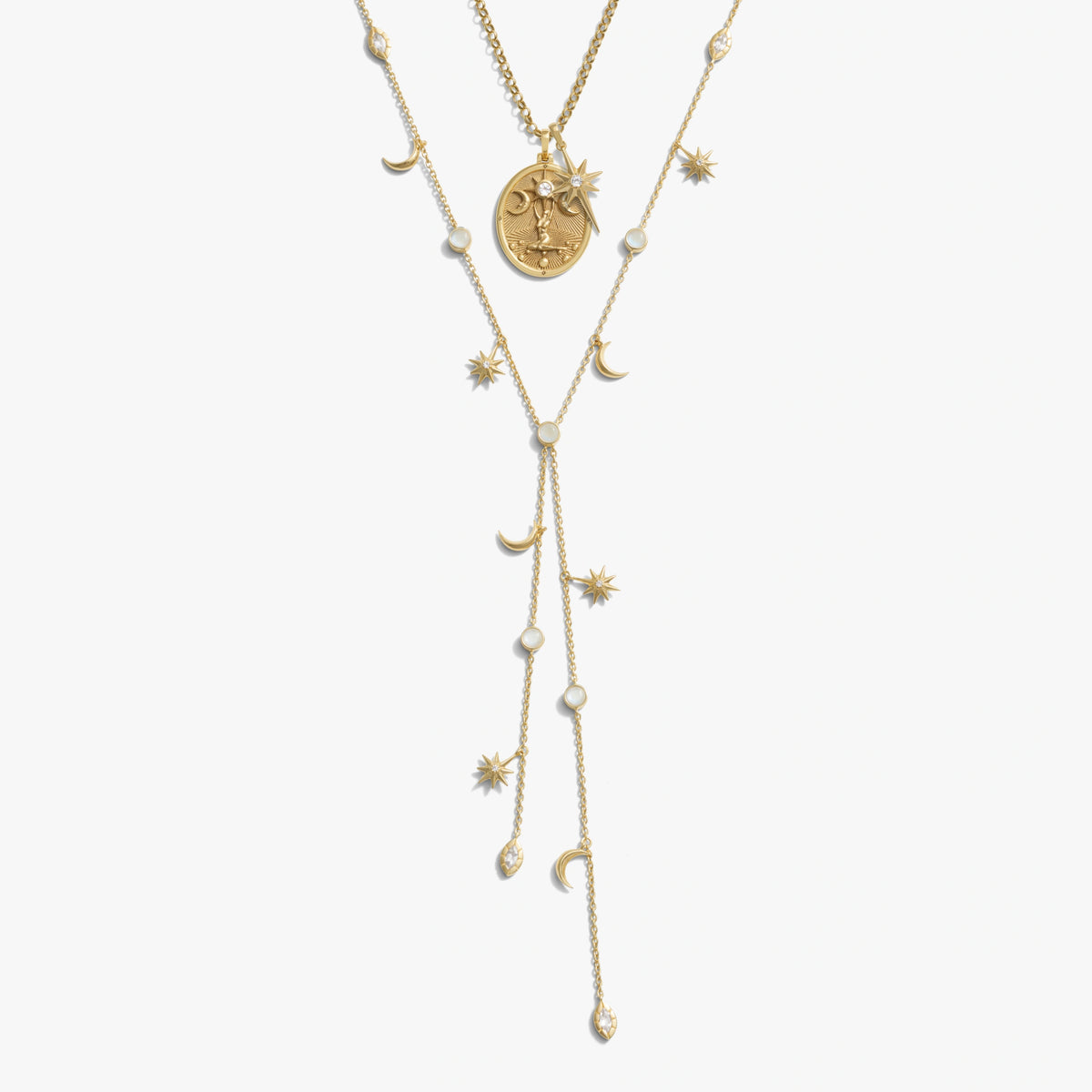 Awe Inspired Necklaces 14K Gold Vermeil Cosmic Asteria Necklace Set
