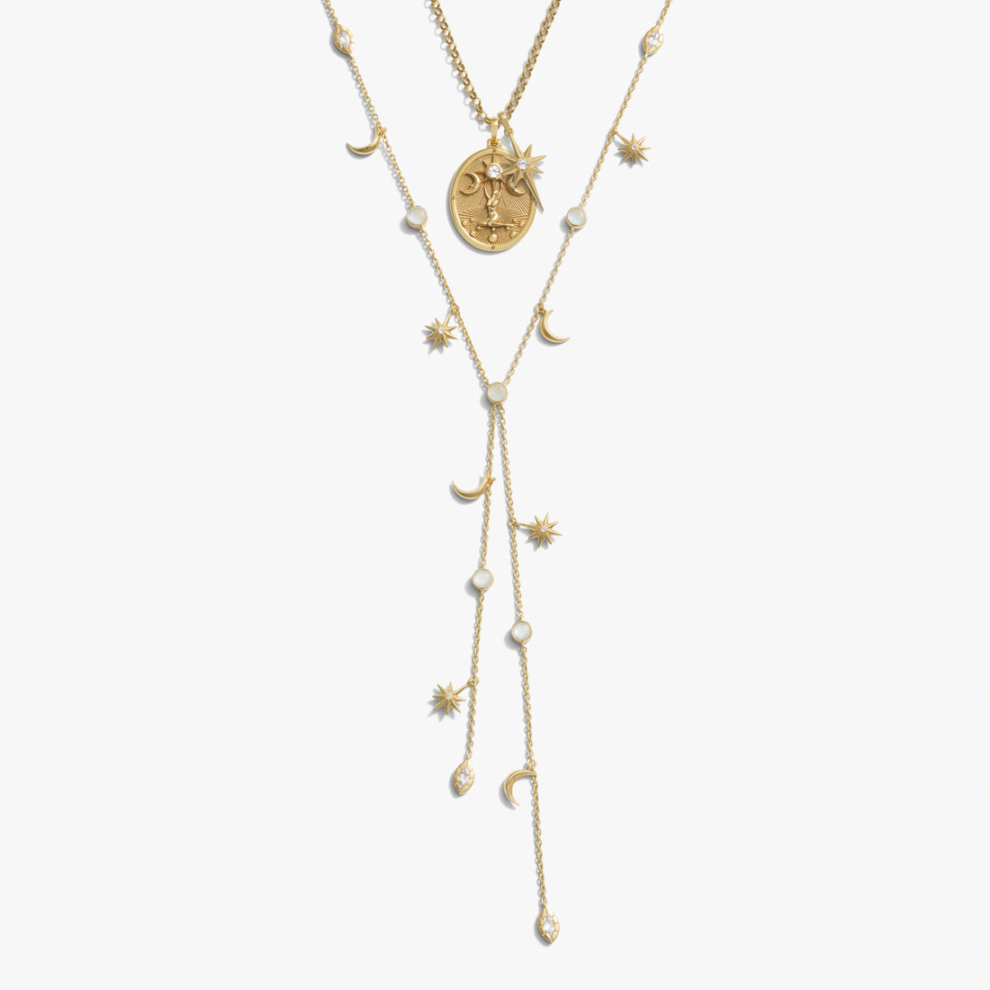 Awe Inspired Necklaces 14K Gold Vermeil Cosmic Asteria Necklace Set
