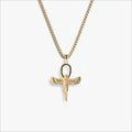 Awe Inspired Necklaces 14K Gold Vermeil / Cuban Chain Men's Ankh of Isis Necklace