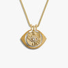 Awe Inspired Necklaces 14K Gold Vermeil Eye of Psyche Halo Necklace Set
