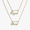 Awe Inspired Necklaces 14K Gold Vermeil / Gold Angel & Devil Twin Flames Necklace Duo