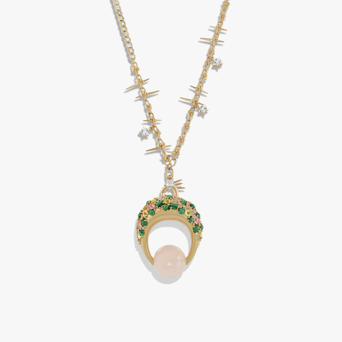 Awe Inspired Necklaces 14K Gold Vermeil Gua Sha Nova Necklace