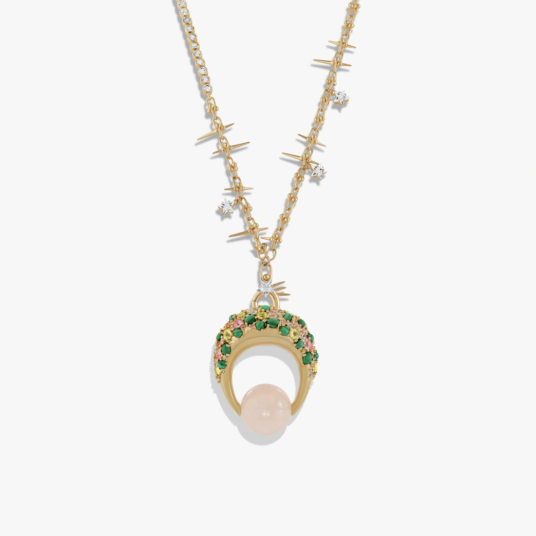 Awe Inspired Necklaces 14K Gold Vermeil Gua Sha Nova Necklace