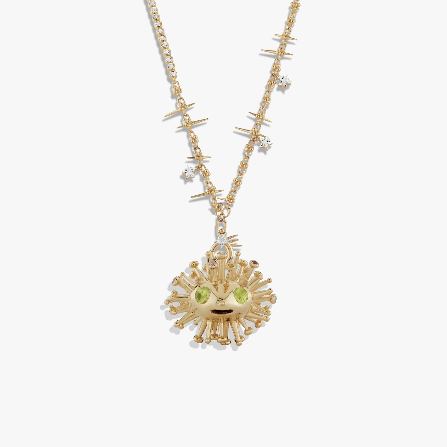 Awe Inspired Necklaces 14K Gold Vermeil Hedgehog Nova Necklace
