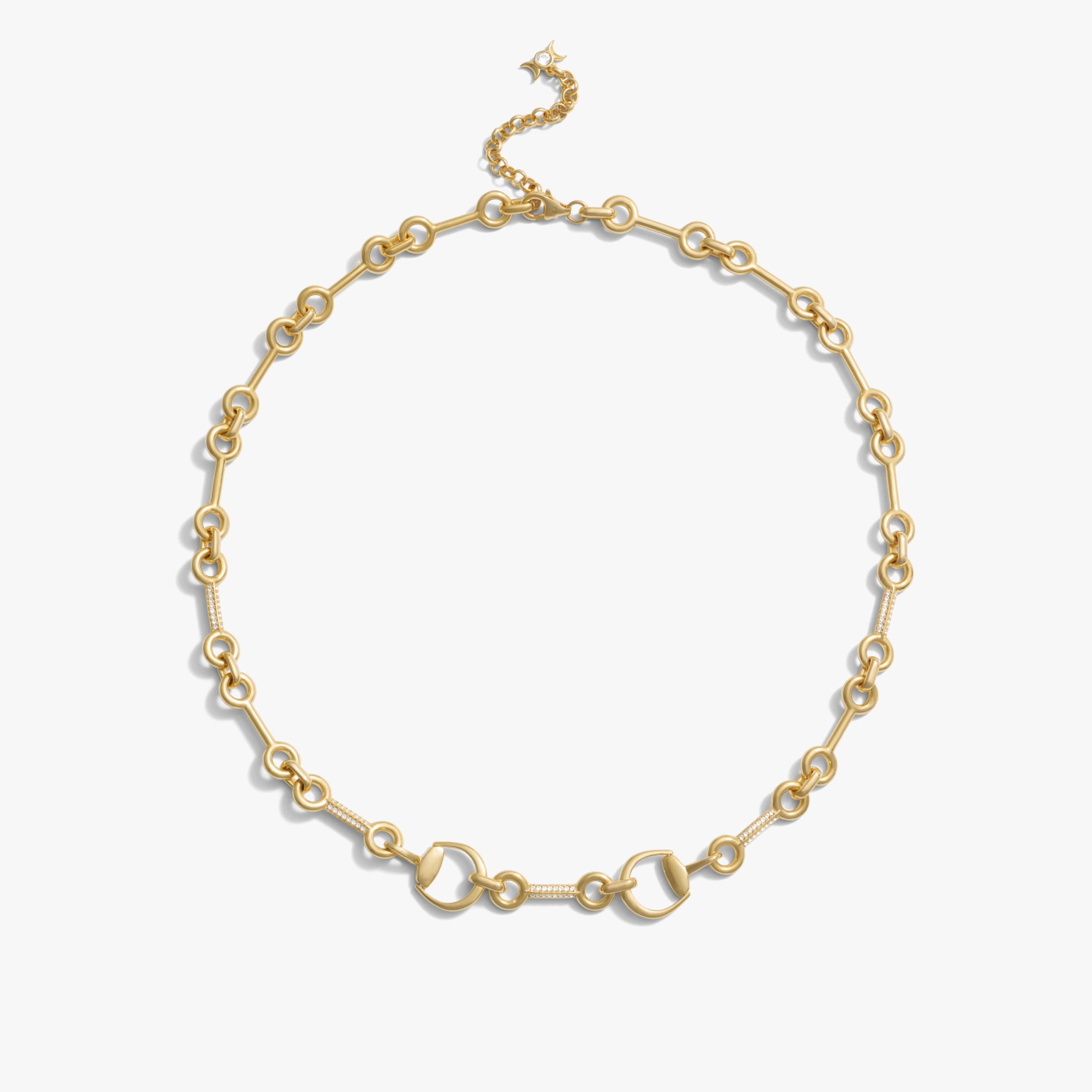 Awe Inspired Necklaces 14K Gold Vermeil Horsebit Collar