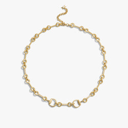 Awe Inspired  Necklaces Sapphire Horsebit Collar