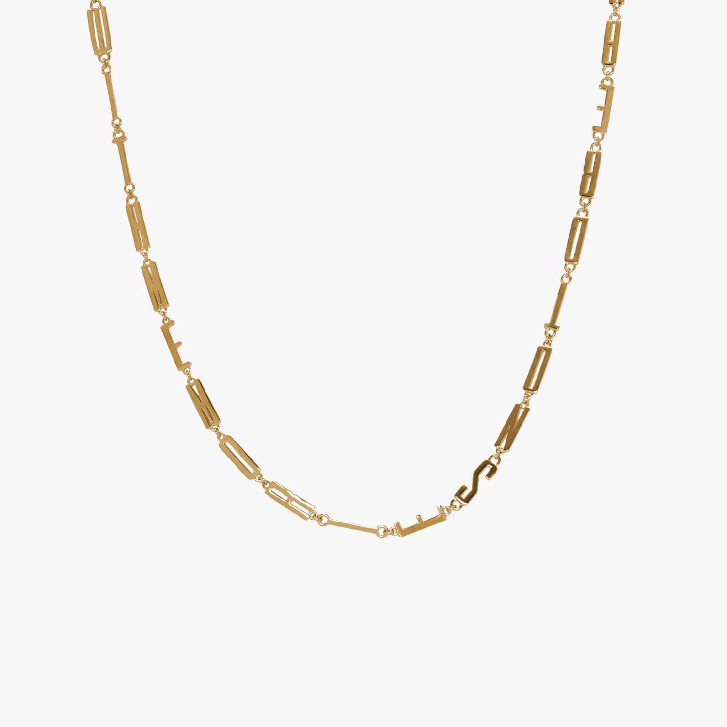 Awe Inspired Necklaces 14K Gold Vermeil / I Am Worthy of Abundance Affirmation Necklace