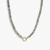Awe Inspired Necklaces 14K Gold Vermeil / Labradorite Gemstone Charm Necklace