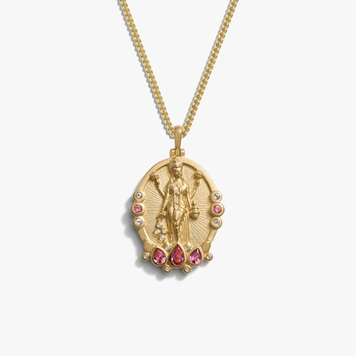 Awe Inspired Necklaces 14K Gold Vermeil Lakshmi Necklace