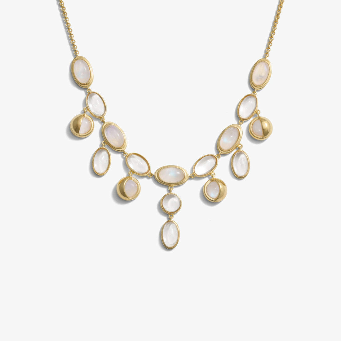 Awe Inspired Necklaces 14K Gold Vermeil Midnight Reflection Collar Necklace