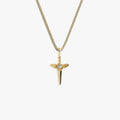 Awe Inspired Necklaces 14K Gold Vermeil / Mini Mini Flying Dagger Necklace