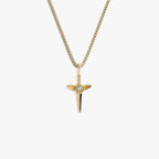 Awe Inspired Necklaces 14K Gold Vermeil / Mini Mini Flying Dagger Necklace