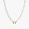 Awe Inspired Necklaces 14K Gold Vermeil / Moonstone Gemstone Charm Necklace