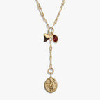 Awe Inspired Necklaces 14K Gold Vermeil Pele Lariat Charm Necklace