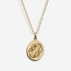 Awe Inspired Necklaces 14K Gold Vermeil / Pisces / 16" - 18" Zodiac Goddess Pendant + Mini Paperclip Chain