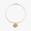 Awe Inspired Necklaces 14K Gold Vermeil Psyche Third Eye Charm Collar
