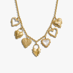 Awe Inspired  Necklaces Radiant Heart Statement Charm Necklace