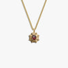 Awe Inspired Necklaces 14K Gold Vermeil / Red Garnet / Cuban Chain Men's Aura Necklace