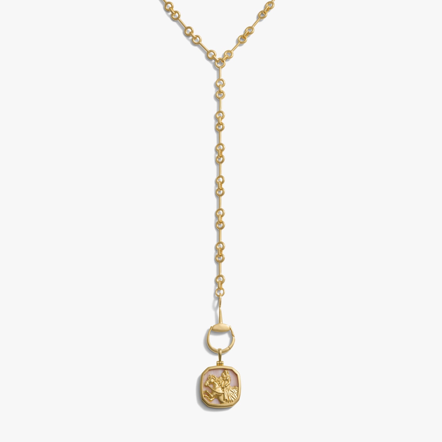 Awe Inspired Necklaces 14K Gold Vermeil Rhiannon Charm Lariat