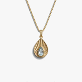 Awe Inspired Necklaces 14K Gold Vermeil / Violet Amethyst / 16"-18" Aura Necklace