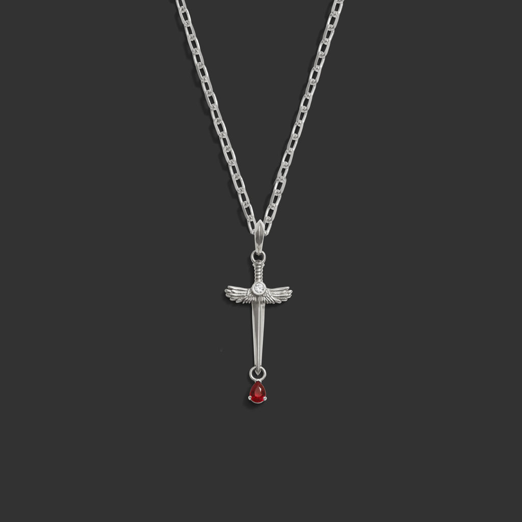 Awe Inspired  Necklaces Ruby Sword Necklace