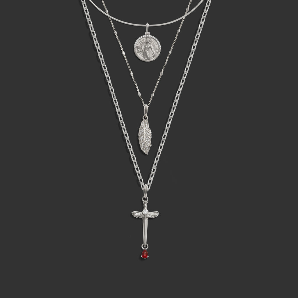Awe Inspired  Necklaces Diamond Athena Necklace Set