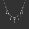 Awe Inspired Necklaces 14k White Gold Diamond Celestial Necklace