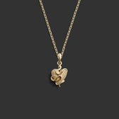 Awe Inspired Necklaces 14K Yellow Gold / 16" Diamond Serpent Heart Necklace
