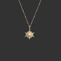 Awe Inspired Necklaces 14k Yellow Gold / 16" Diamond Triple Moon Necklace