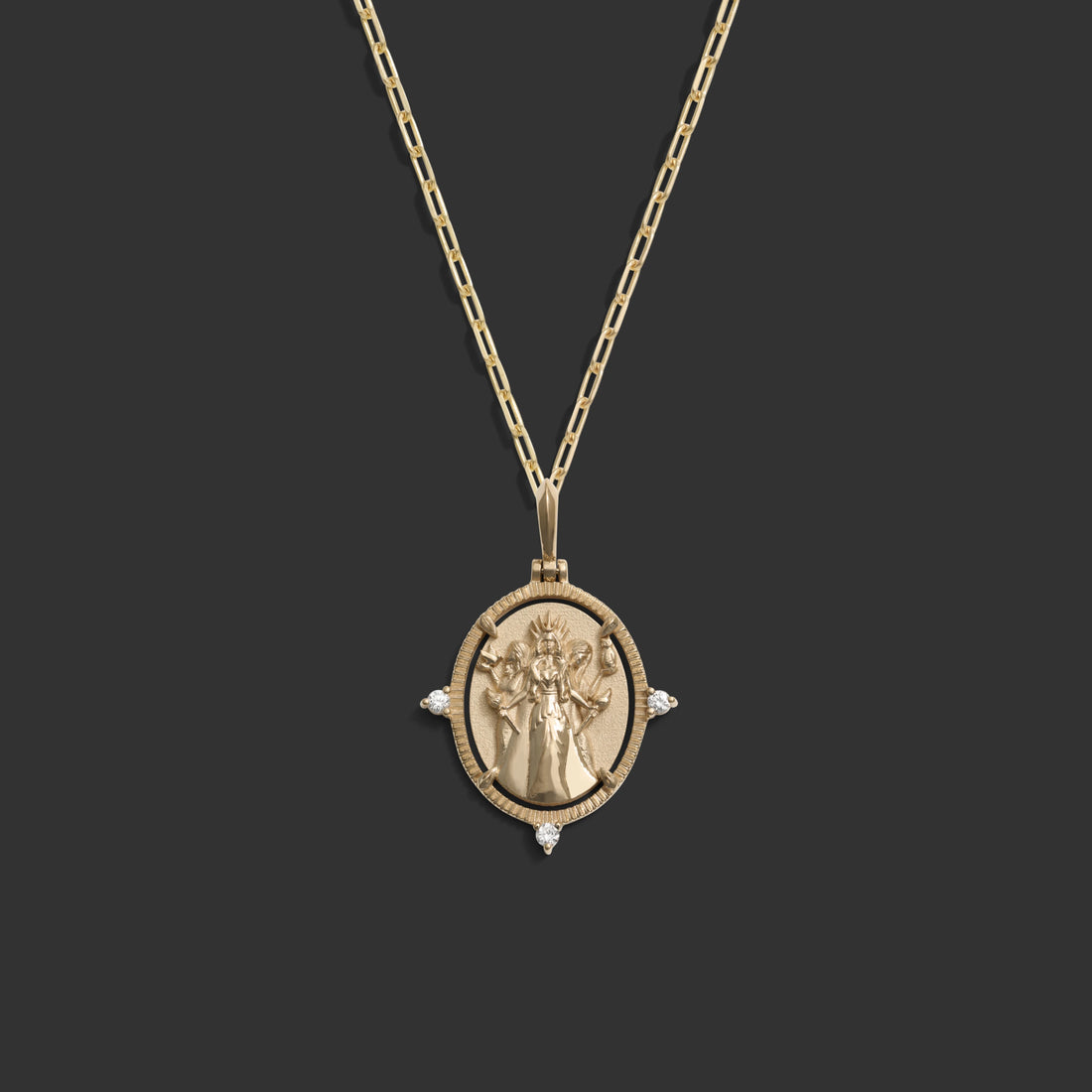 Awe Inspired Necklaces 14k Yellow Gold / 16" Hecate Goddess Necklace