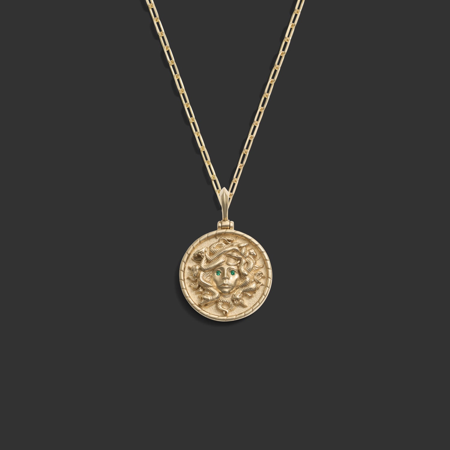Awe Inspired Necklaces 14K Yellow Gold / 16" Medusa Necklace