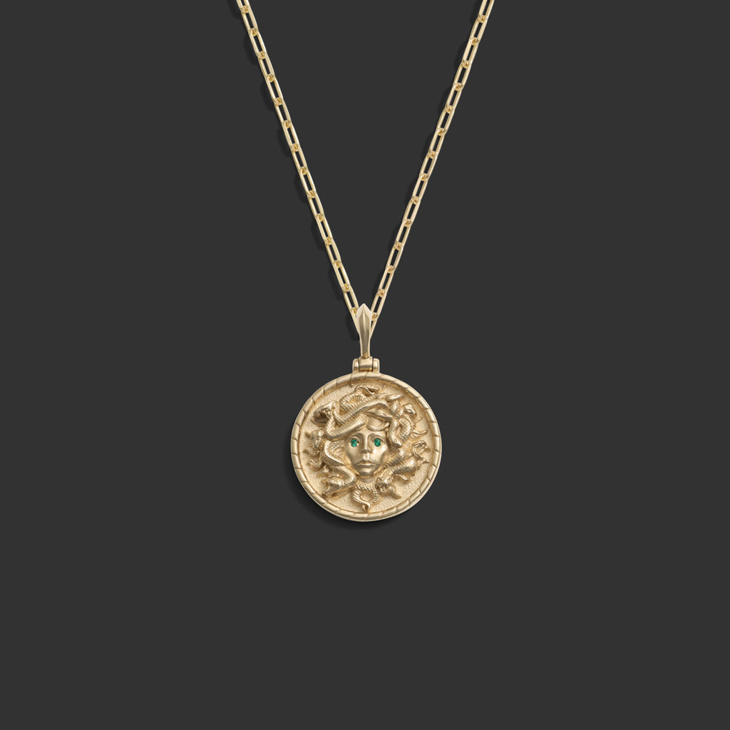 Awe Inspired Necklaces 14K Yellow Gold / 16" Medusa Necklace