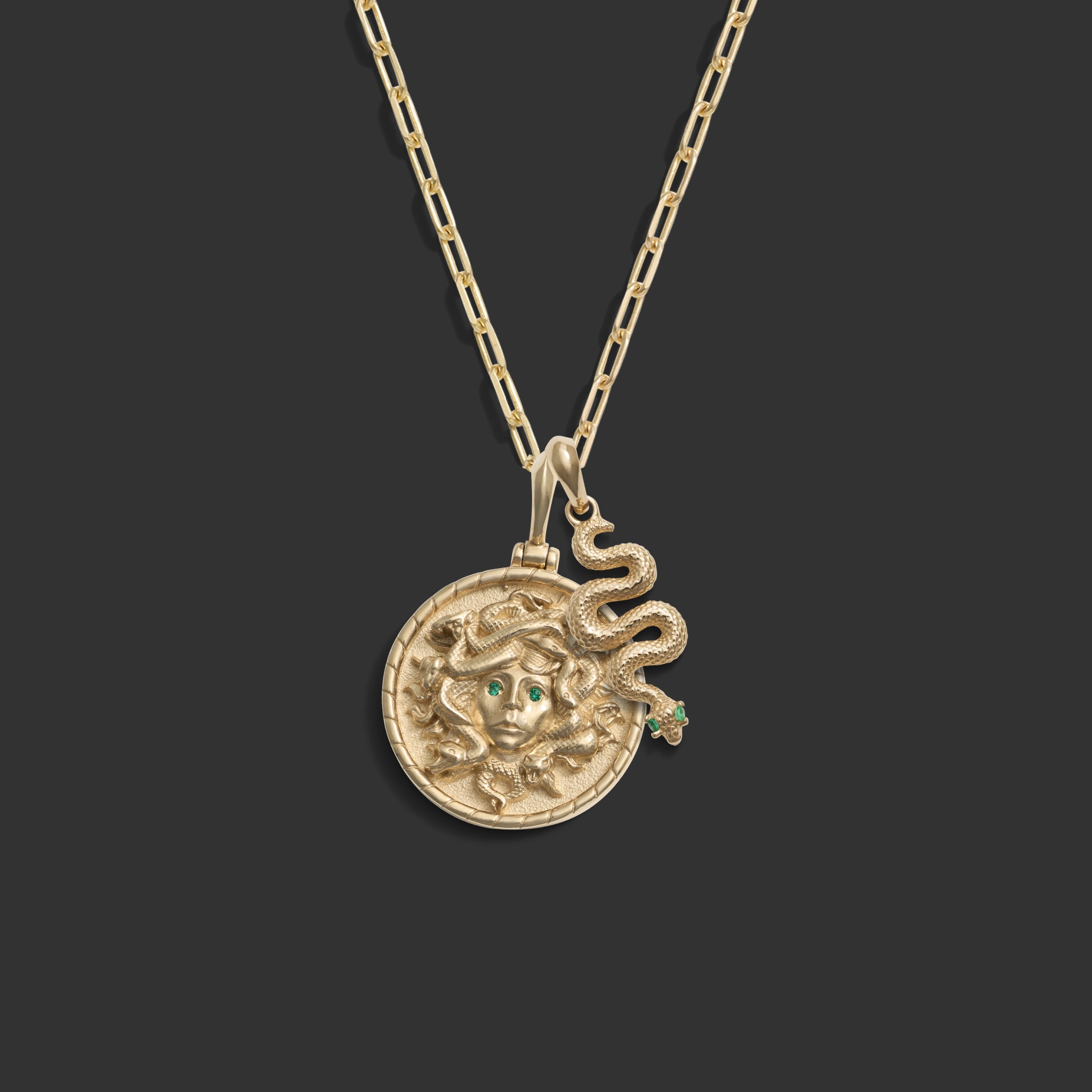 Awe Inspired Necklaces 14k Yellow Gold / 16 Medusa Snake Necklace Set