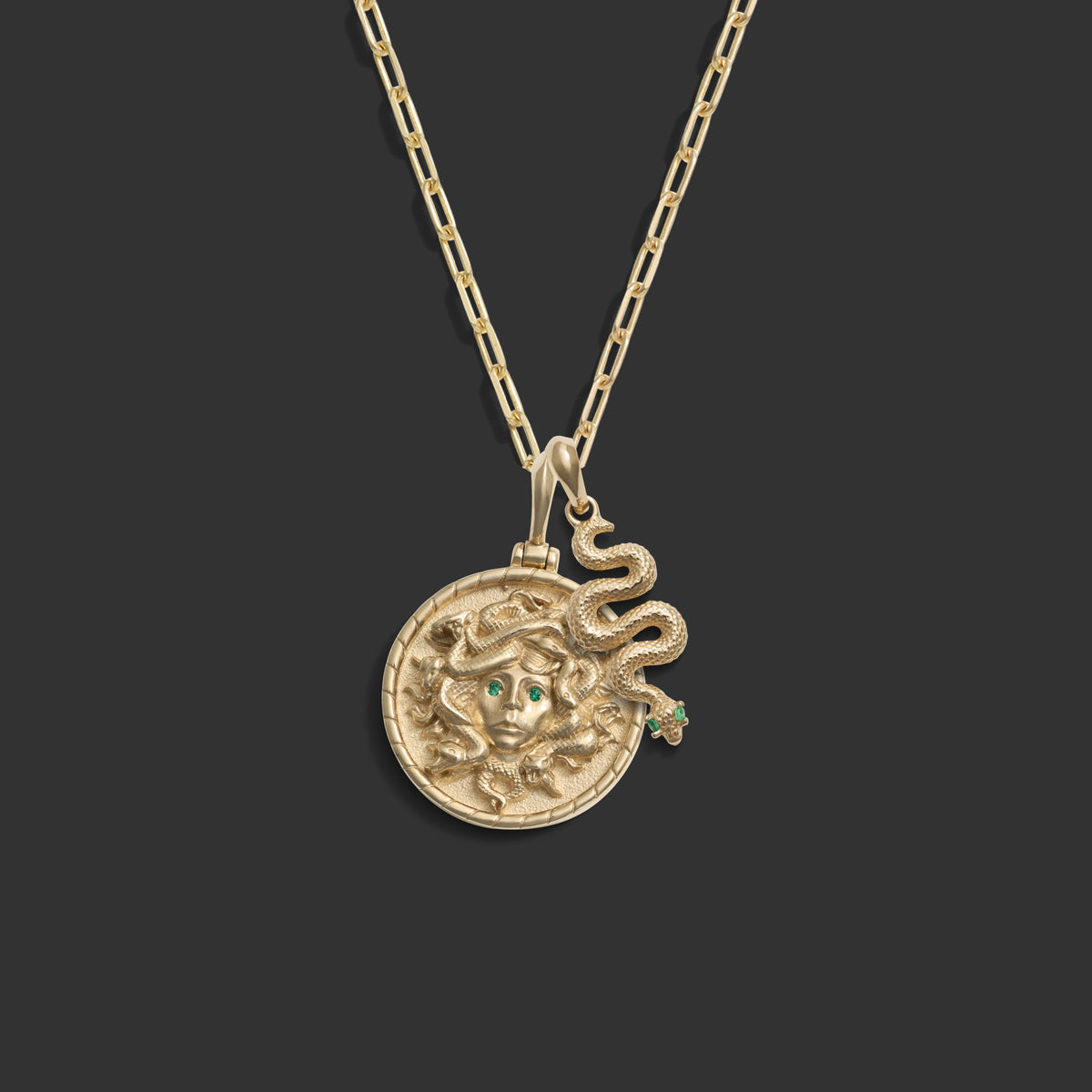 Awe Inspired Necklaces 14k Yellow Gold / 16 Medusa Snake Necklace Set