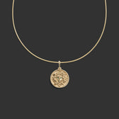 Awe Inspired Necklaces 14K Yellow Gold / 16" Omega Collar Medusa Omega Necklace