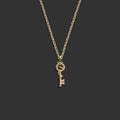 Awe Inspired Necklaces 14K Yellow Gold / 18" Emerald Key Necklace