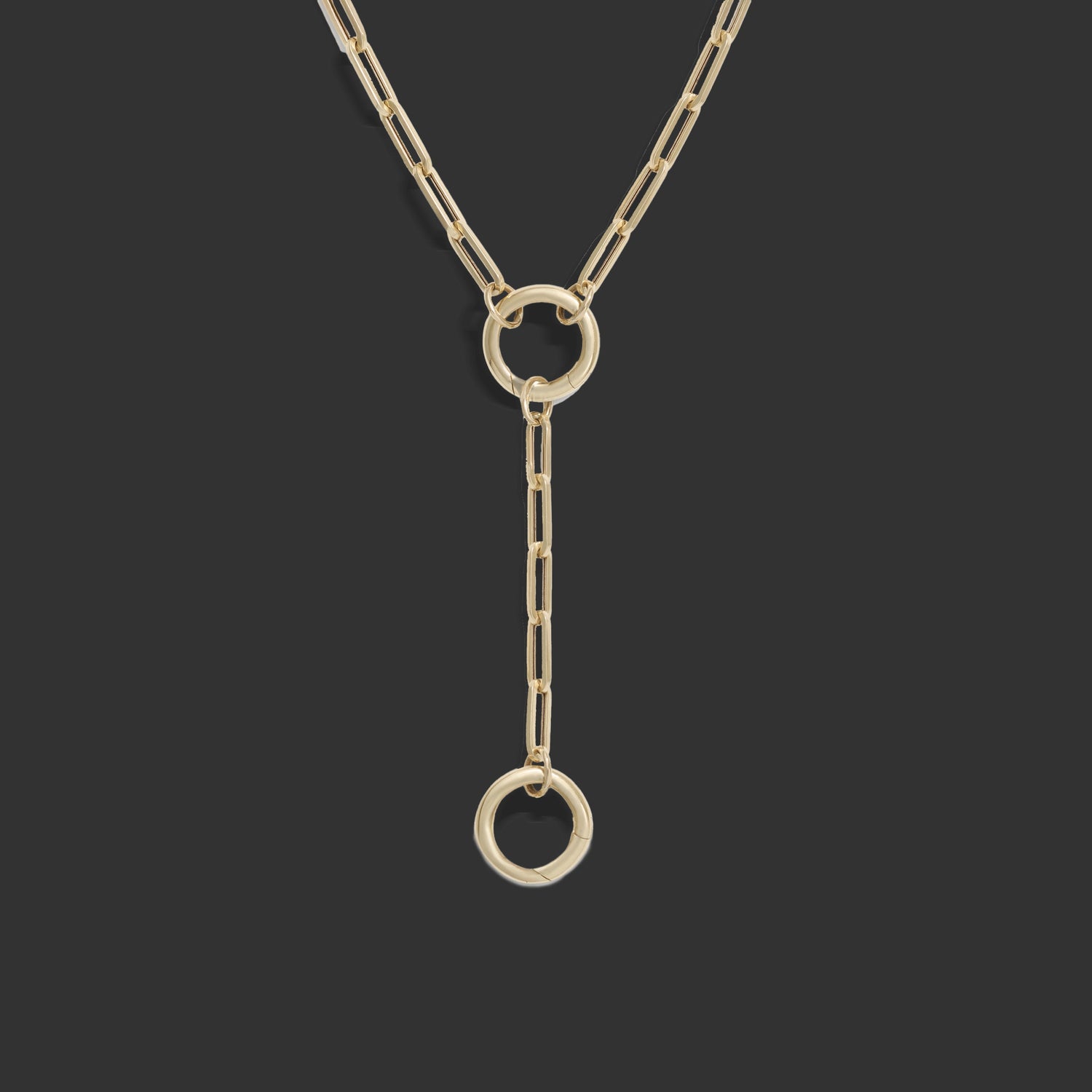 Awe Inspired Necklaces 14k Yellow Gold / 18 Lariat Collector Necklace