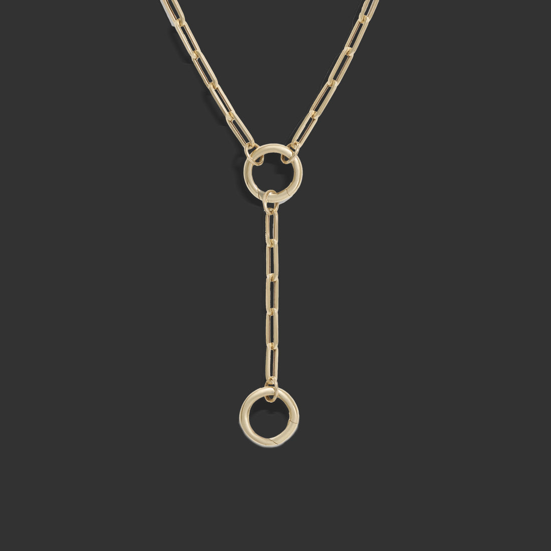 Awe Inspired Necklaces 14k Yellow Gold / 18 Lariat Collector Necklace