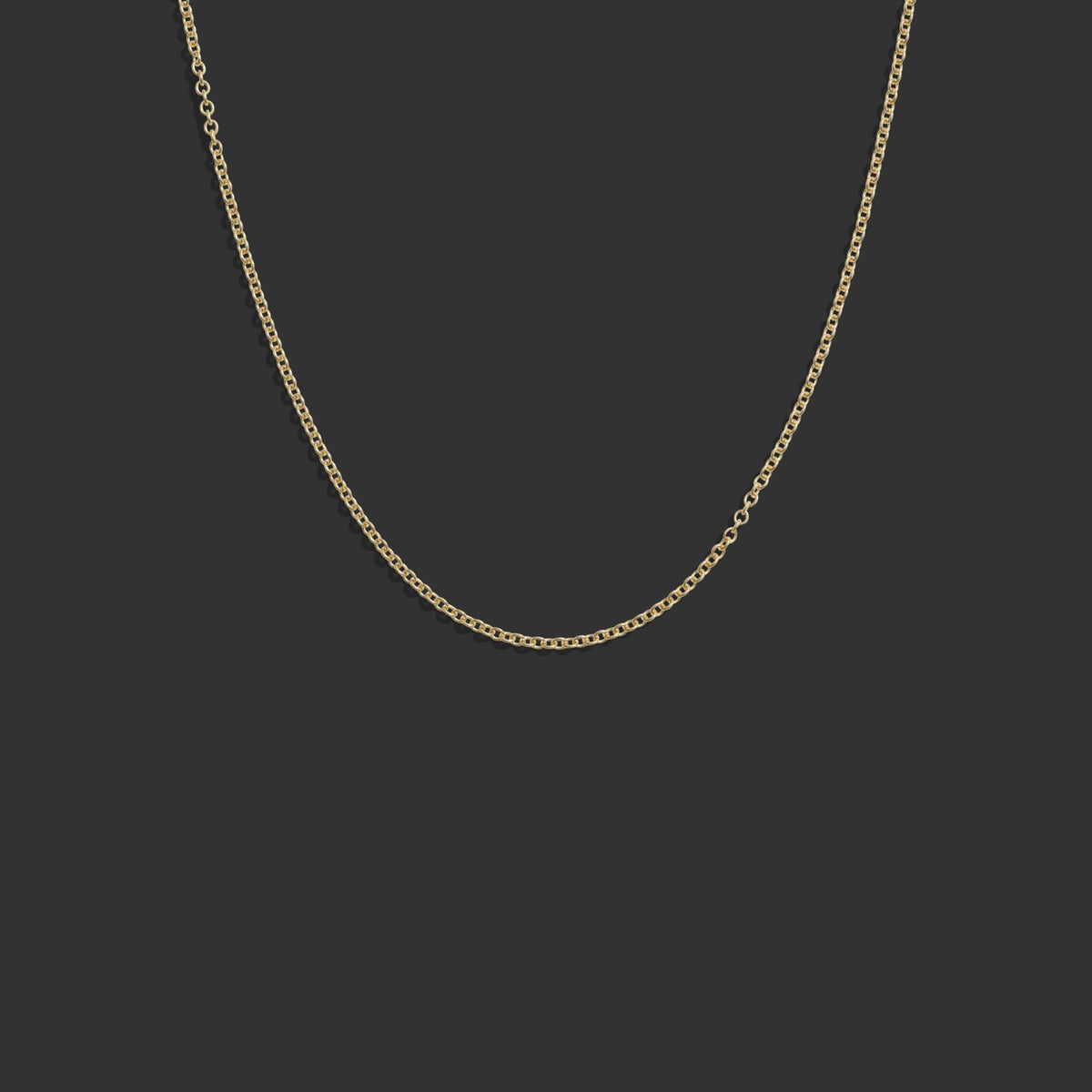 Awe Inspired Necklaces 14k Yellow Gold / 18" Rolo Chain 050