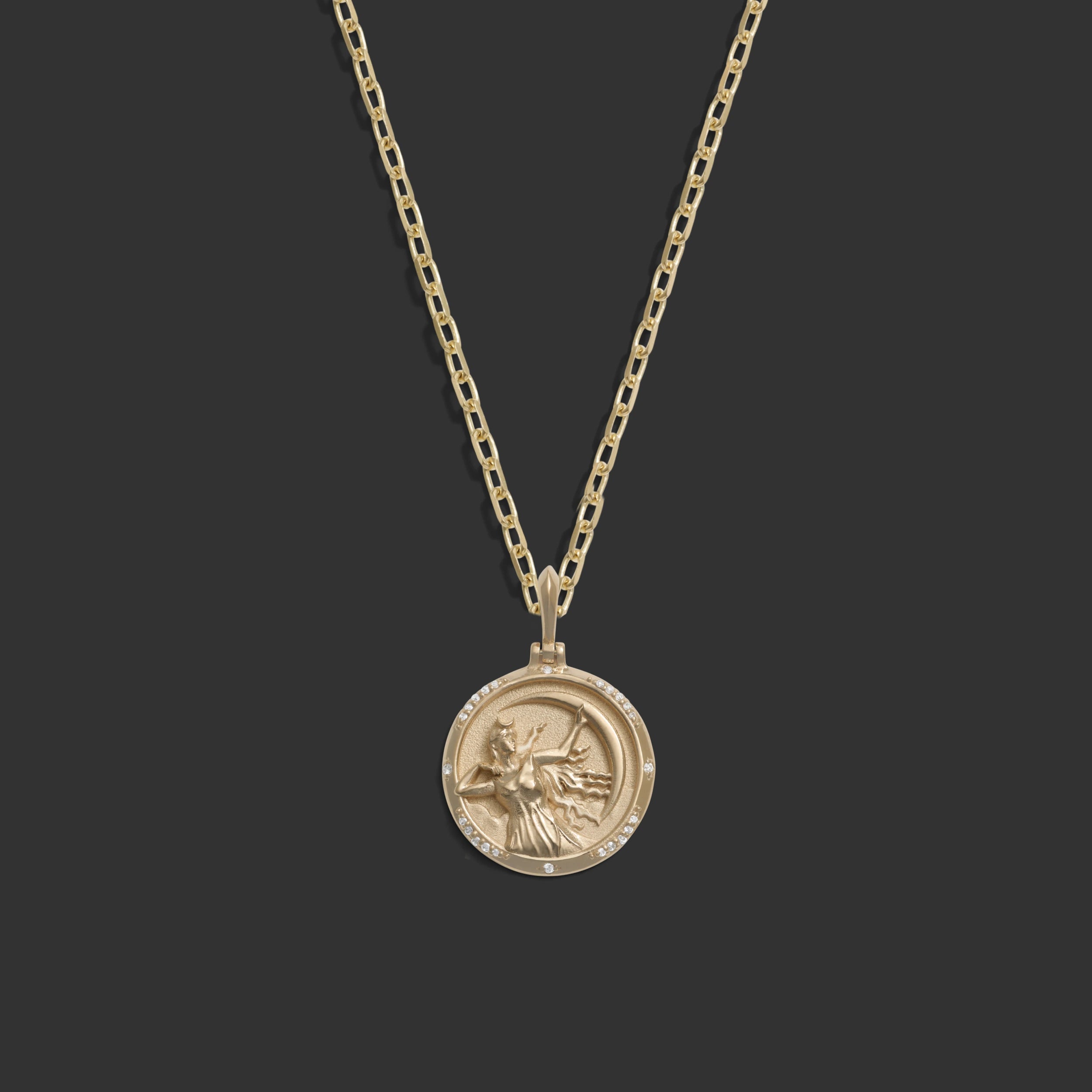 Awe Inspired Necklaces 14k Yellow Gold / 18" Selene Goddess Necklace