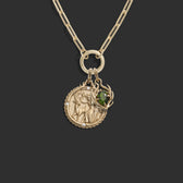 Awe Inspired Necklaces 14k Yellow Gold Artemis Charm Necklace