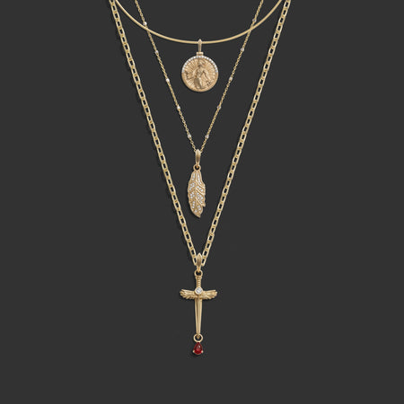 Diamond Athena Necklace Set