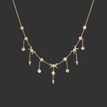 Awe Inspired Necklaces 14K Yellow Gold Diamond Celestial Necklace