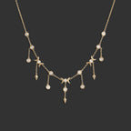 Awe Inspired Necklaces 14K Yellow Gold Diamond Celestial Necklace