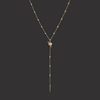 Awe Inspired Necklaces 14K Yellow Gold Diamond Sacred Heart Lariat