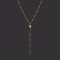 Awe Inspired Necklaces 14K Yellow Gold Diamond Sacred Heart Lariat