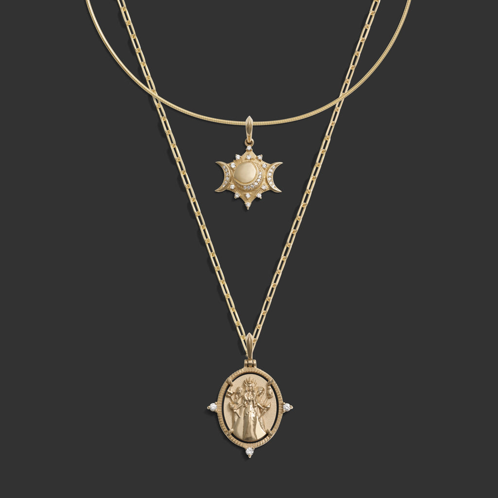 Awe Inspired Necklaces 14k Yellow Gold Hecate Necklace Set