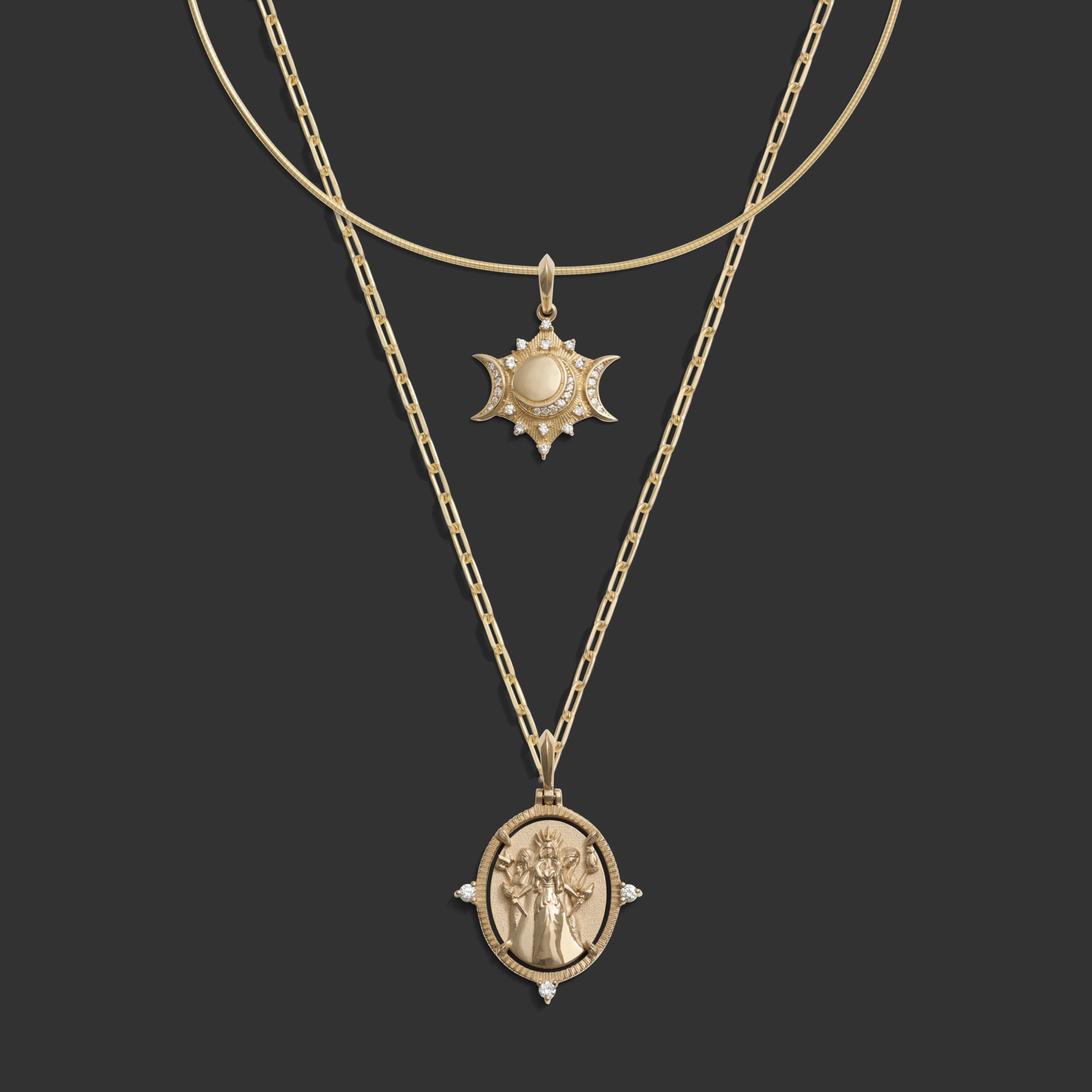 Awe Inspired Necklaces 14k Yellow Gold Hecate Necklace Set