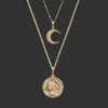 Awe Inspired Necklaces 14k Yellow Gold Selene Moon Necklace Set