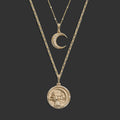 Awe Inspired Necklaces 14k Yellow Gold Selene Moon Necklace Set